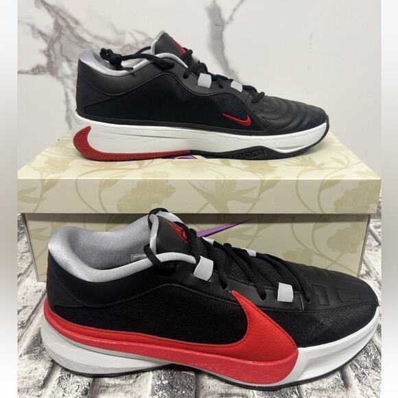 Nike Zoom Freak 5 Double Trouble Black University Red DX4985 004 men’s size 9.5 - Picture 1 of 5